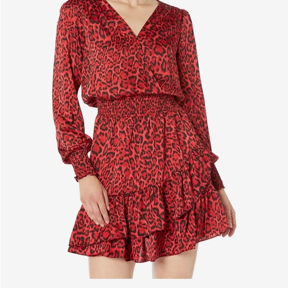 Michael Kors NWT Red Animal Print Dress SZ XL - Picture 3 of 7